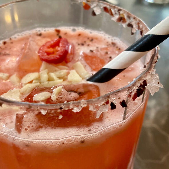 Strawberries, Chilli and White Chocolate Margarita, , hi-res